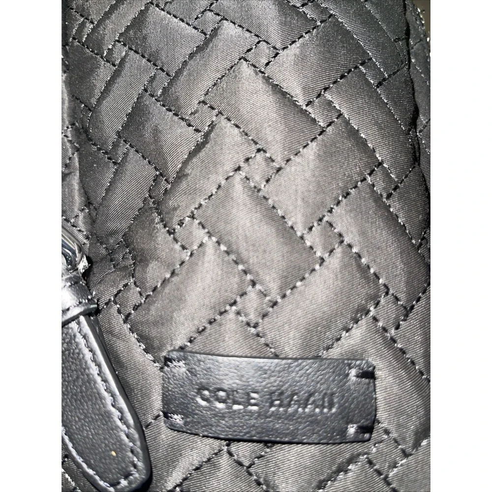 Cole Haan Quilted Nylon Backpack Black‎